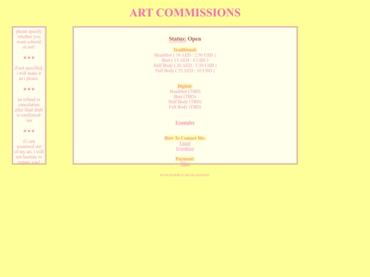 commissions screenshot