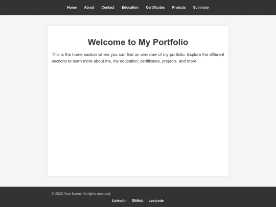 portpolio screenshot
