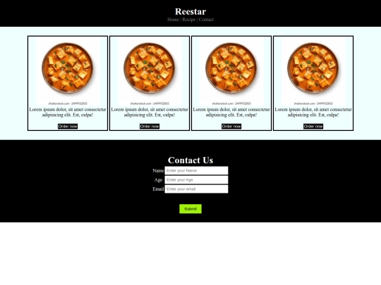 Event/Food recipe  screenshot
