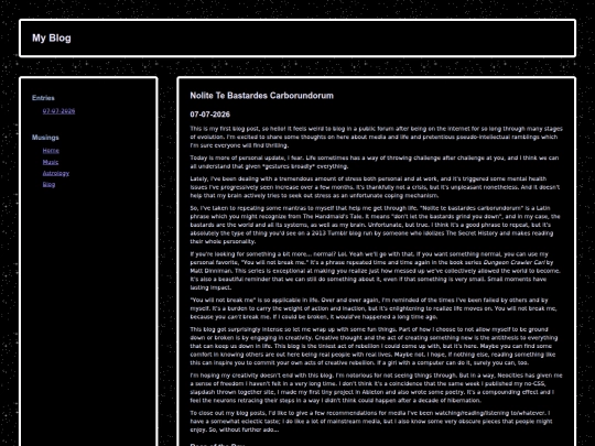 blog screenshot