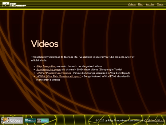 videos screenshot