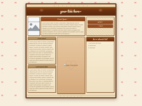 templates/brownkawaii screenshot