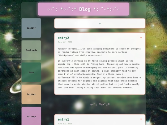 blog screenshot