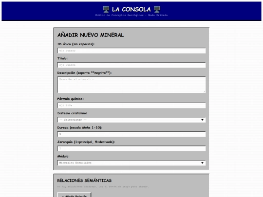 proyectos/Geolejandria/consola screenshot