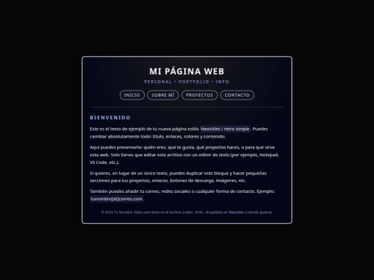 index screenshot