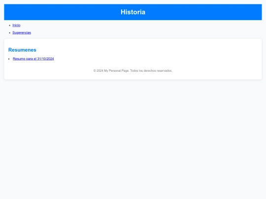 HistoriaPrincipial screenshot