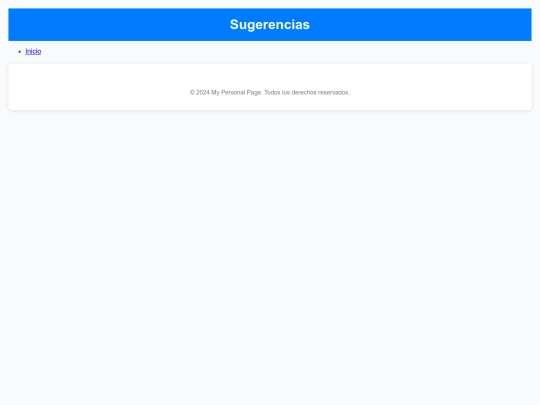 Sugerencias screenshot