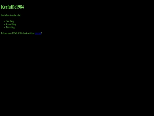 index screenshot