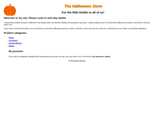 halloween/Halloween+store screenshot