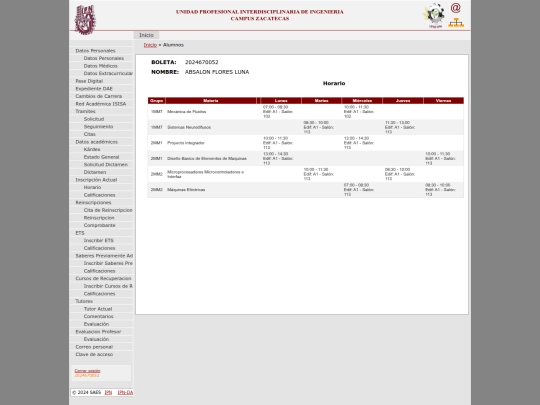 Horario_Alumno screenshot