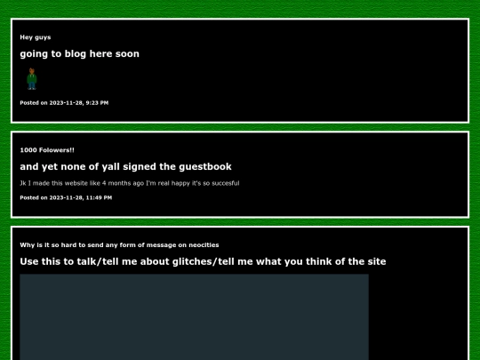 blogposts screenshot