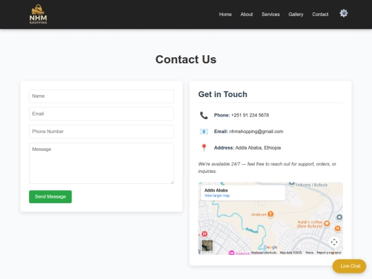 Contact screenshot