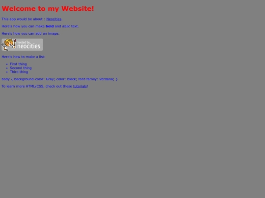 index screenshot