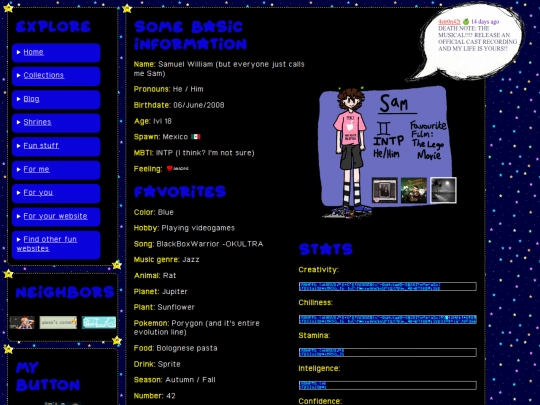 Aboutme screenshot