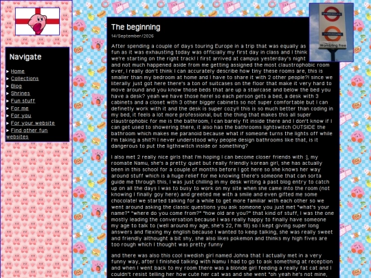 Blog/England screenshot