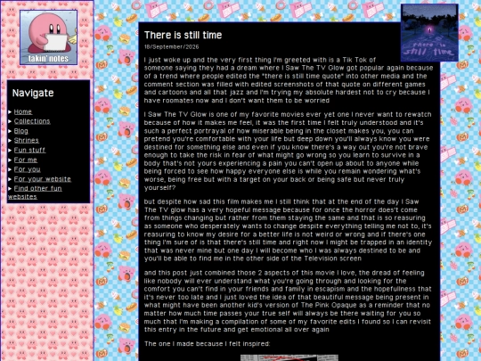 Blog/Microblog screenshot