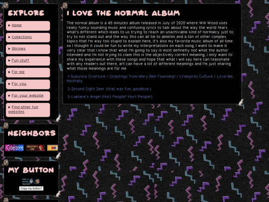 TheNormalAlbum screenshot