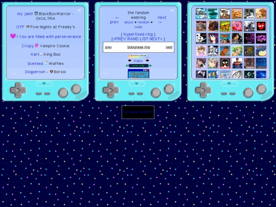 Webrings screenshot
