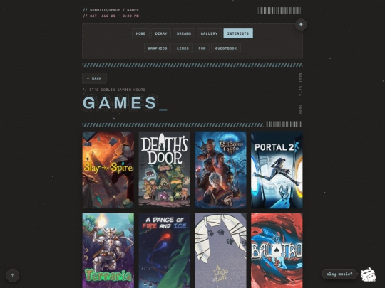 fav-games screenshot
