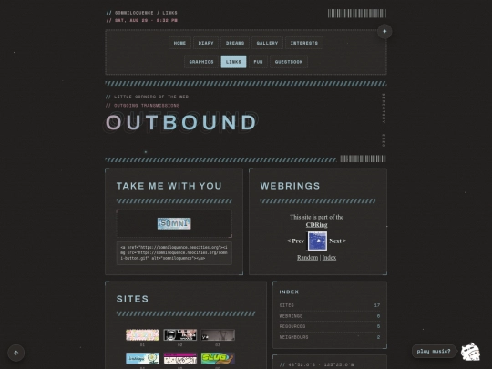links screenshot