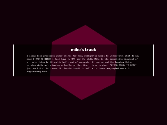 pages/weirdearth/mikestruck screenshot