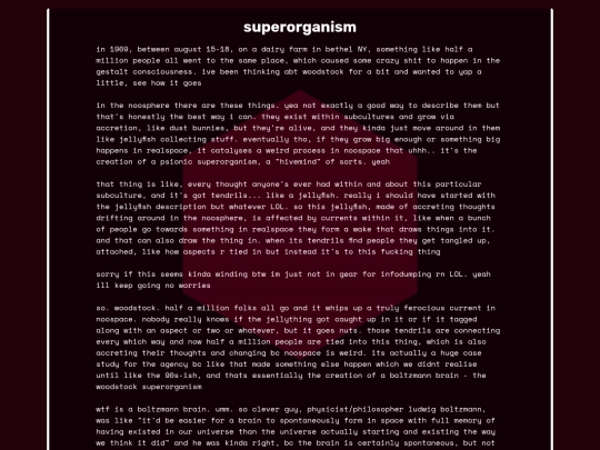 pages/weirdearth/superorganism screenshot