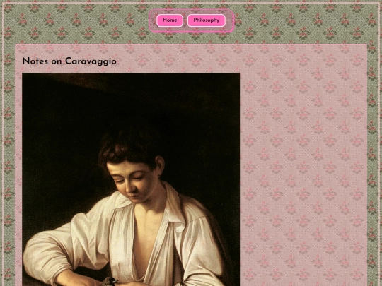 philosophy.caravaggio screenshot