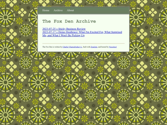 archive screenshot