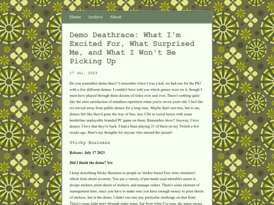 posts/2023-07-17-Demo-Retrospective screenshot
