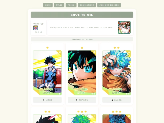 sets/saving screenshot