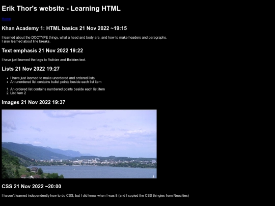 learning screenshot