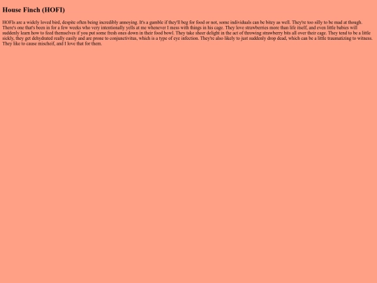BirdRoom/HOFI screenshot