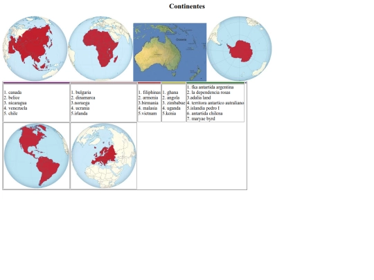 continentes screenshot