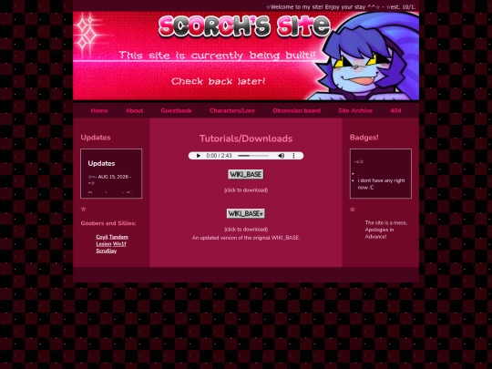 Archive/TutorialsAndDownloadables screenshot