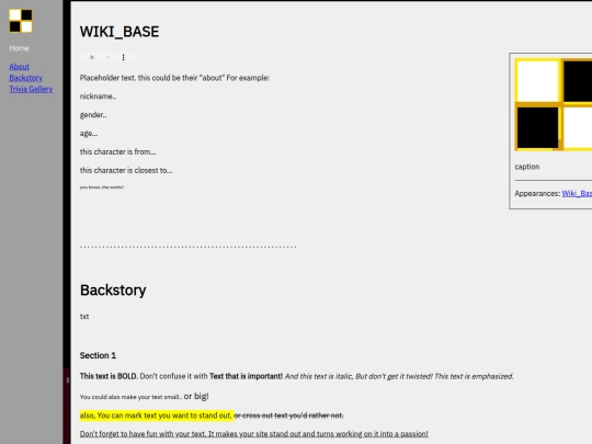 WIKI/WIKIBASE2 screenshot