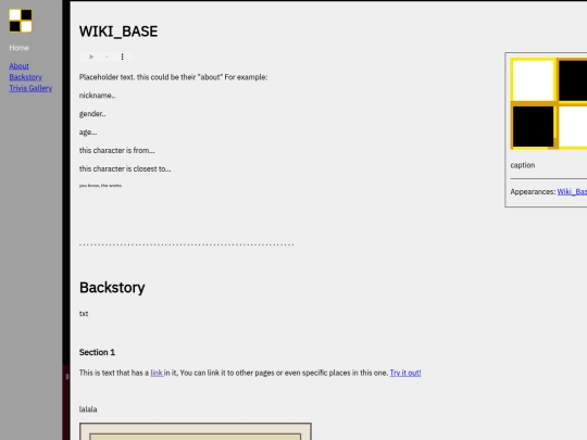 WIKI/Wikitest screenshot