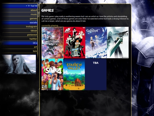 games screenshot
