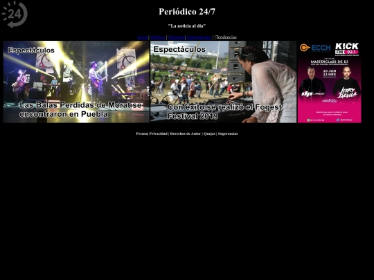 espectaculos screenshot
