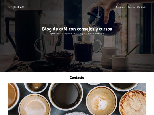 blogcafe/contacto screenshot