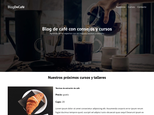 blogcafe/cursos screenshot