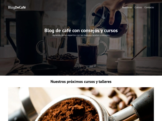 blogcafe/entrada screenshot