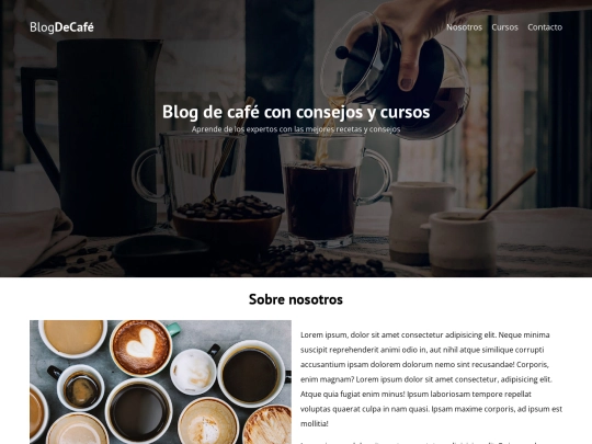 blogcafe/nosotros screenshot