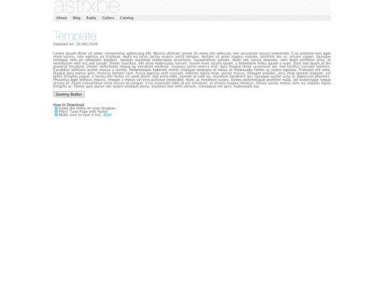 blog/template screenshot