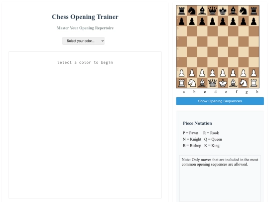 Chess/openings1 screenshot