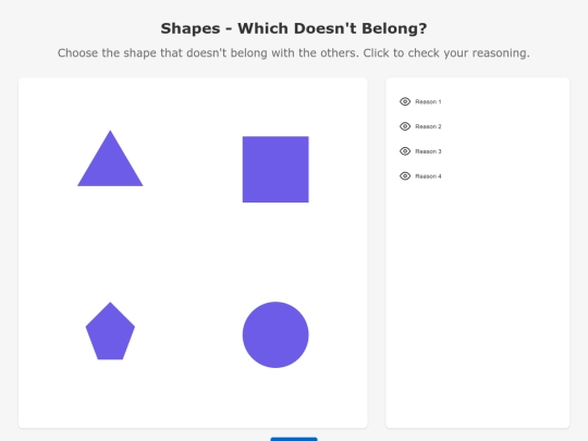 Math/shapepuzzle screenshot