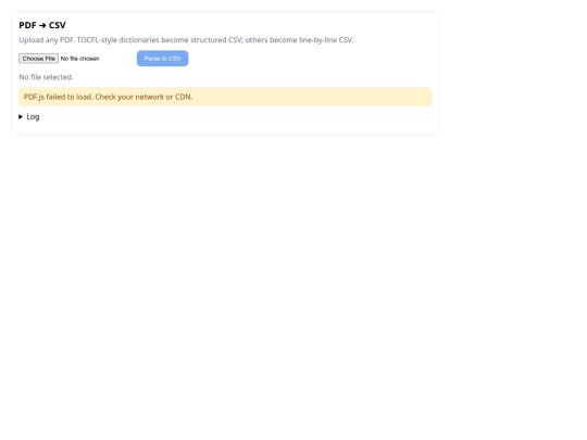 Tools/pdf-to-csv screenshot