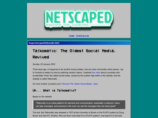 Blogs/Netscaped/260125 screenshot