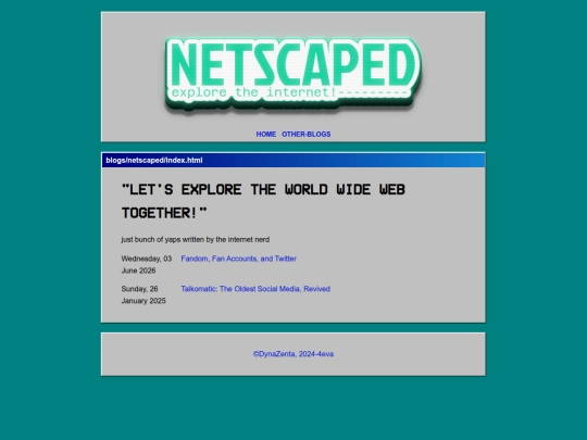 Blogs/Netscaped screenshot