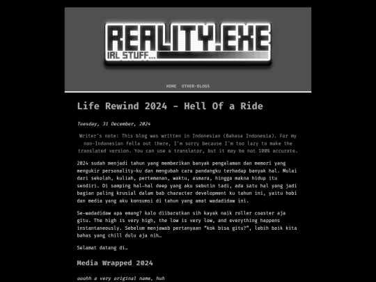 Blogs/Reality.exe/311224 screenshot