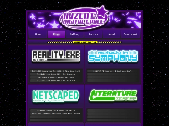 blogs screenshot